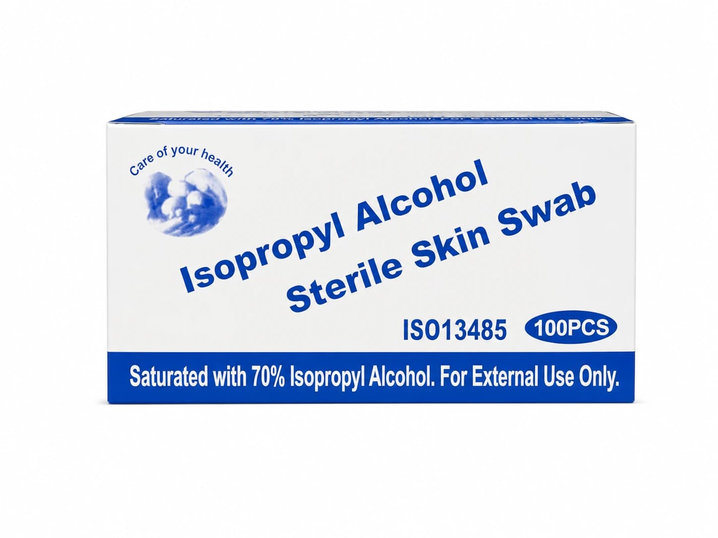Alcohol Prep Pads 70% Isopropyl (100 Count), Individually packaged pads