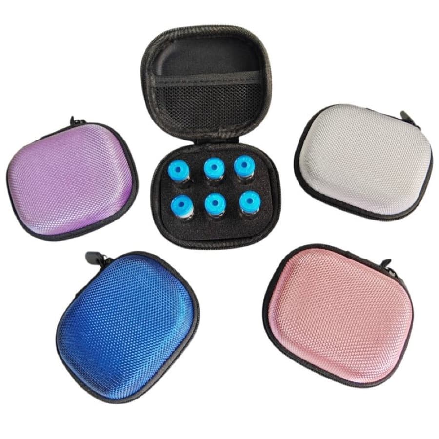 Small EVA Nylon Peptide Vial Case - Various Colours (6-Vial), Portable carrying case